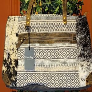 NWT MYRA BAG, Multipatterned Tote